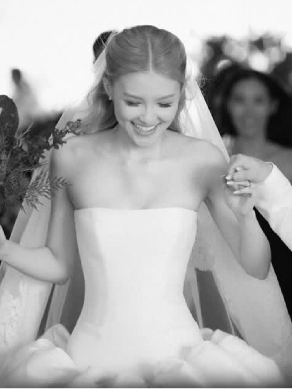 Nicole + Felicia NF099 Strapless Ball Gown Wedding Dress in Ivory